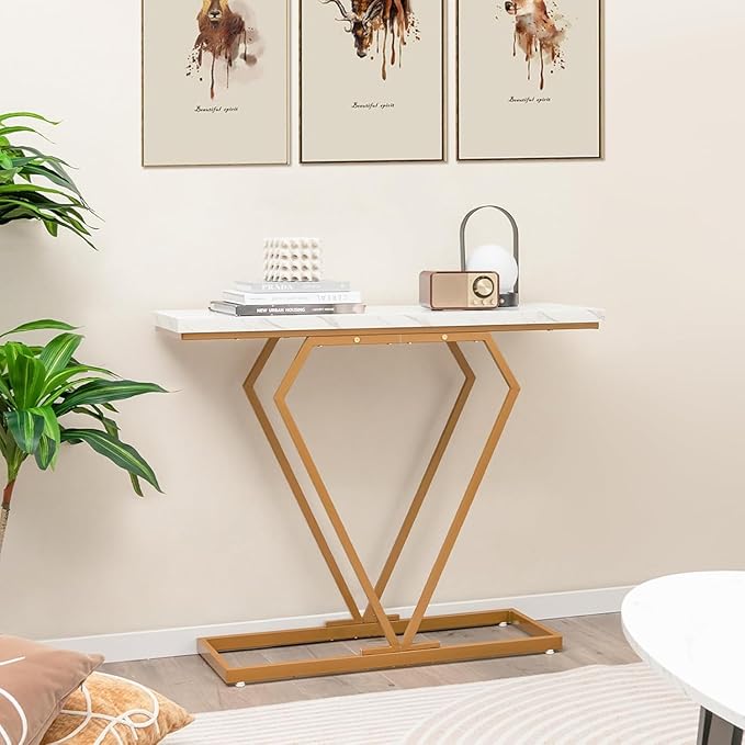 Modern Metal End Table | Premium Entryway Console Table