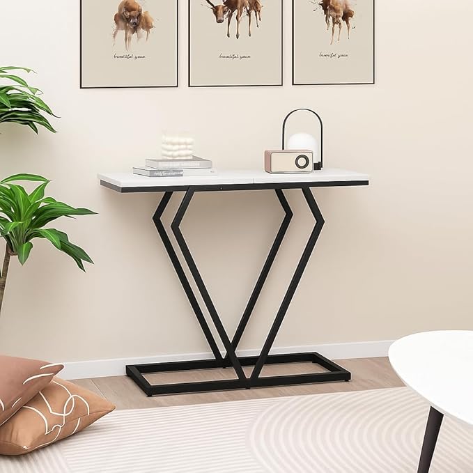 Modern Metal End Table | Premium Entryway Console Table