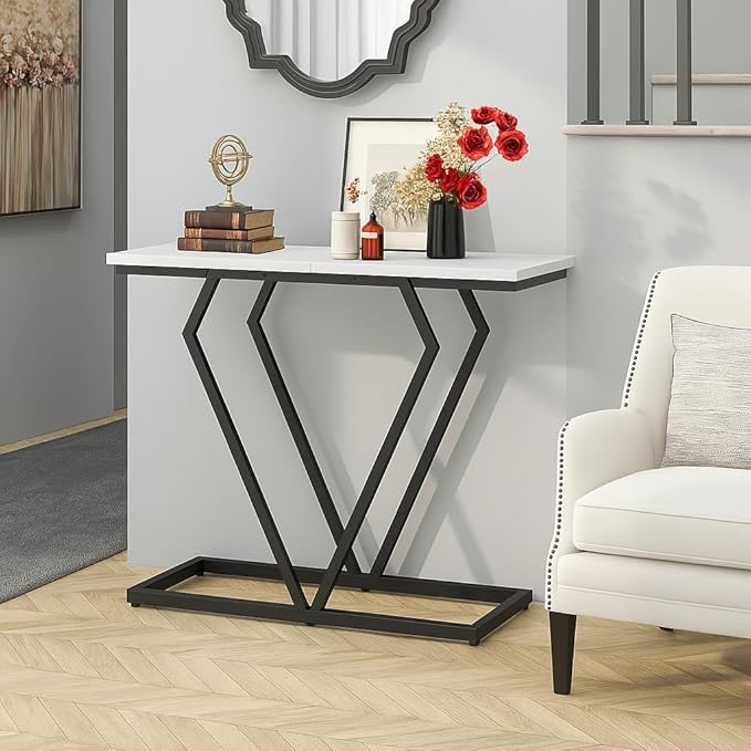 Modern Metal End Table | Premium Entryway Console Table