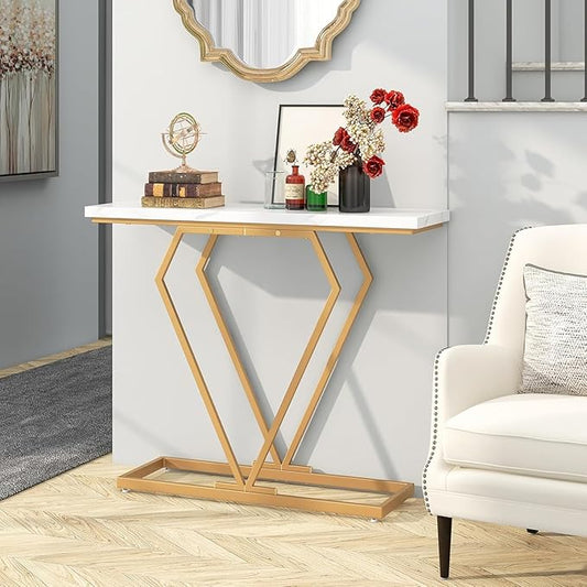 Modern Metal End Table | Premium Entryway Console Table