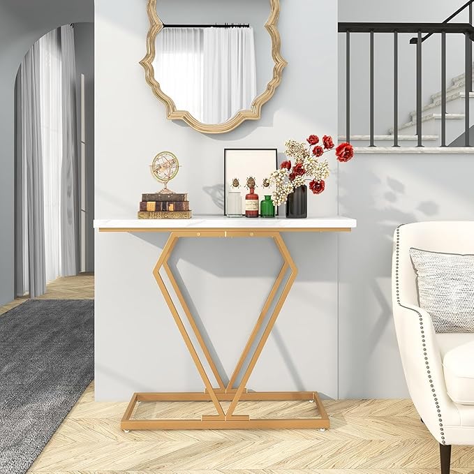 Modern Metal End Table | Premium Entryway Console Table