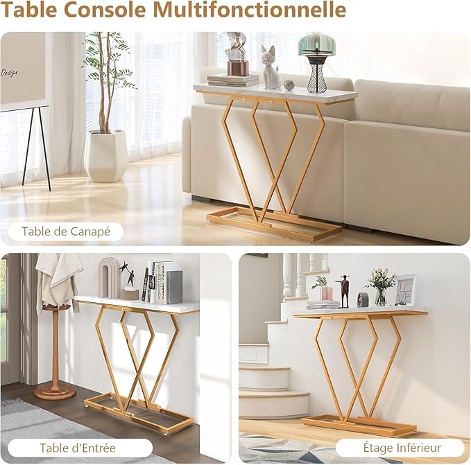 Modern Metal End Table | Premium Entryway Console Table