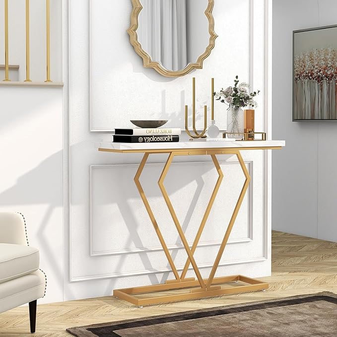Modern Metal End Table | Premium Entryway Console Table
