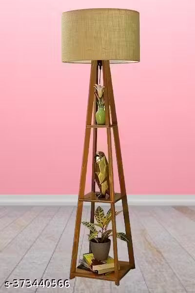 Premium Wooden Floor Lamp for Living Room & Bedroom | Aesthetic Beige Corner Lamp for Home Décor – What’s Trendy