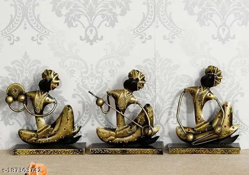 Whats Trendy Tribal Rajasthani Musician Figurine Set