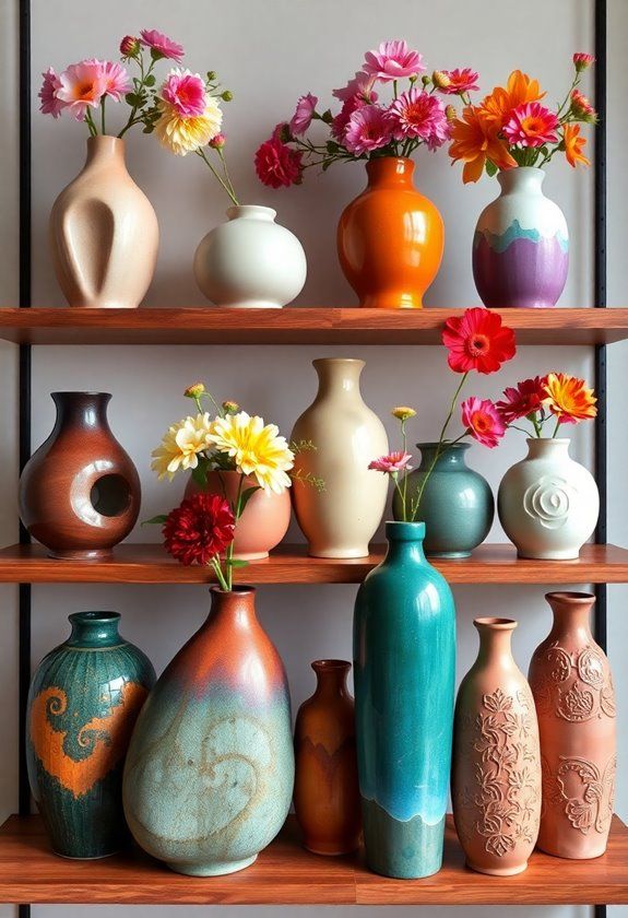 Artificial Flowers with Vase