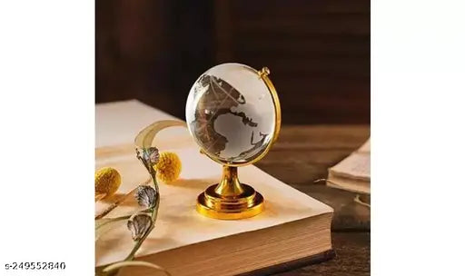 Crystal Globe with Golden Stand