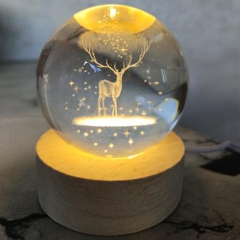 3D Crystal Light Deer