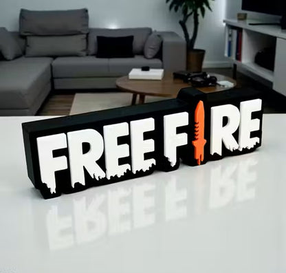3D Free Fire Game Theme Table Top
