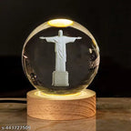 3D Crystal LED Lamp with Christ the Redeemer