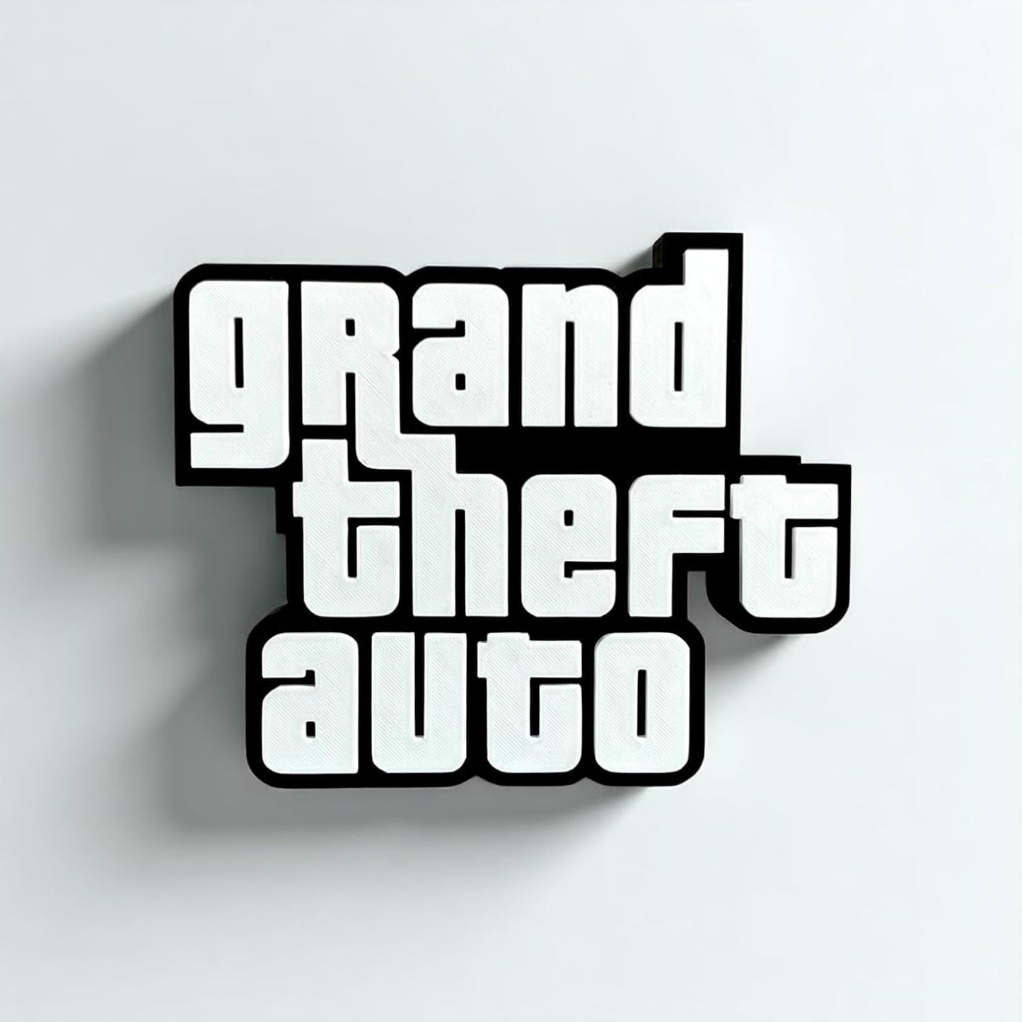 3D GTA Game Theme Logo Table Top