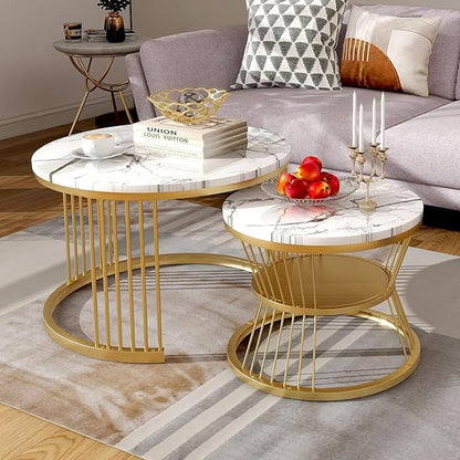 Premium Round Coffee Table Nesting Set