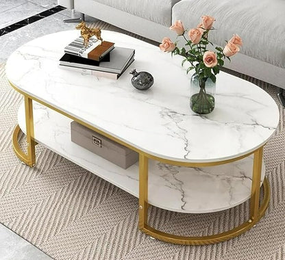 Modern Oval Coffee Table for Living Room
