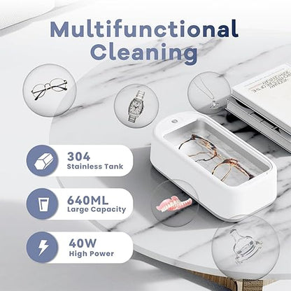 Premium Ultrasonic Jewellery Cleaner Machine 40W