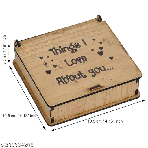 Brown Wooden Puzzle Valentine's Gift