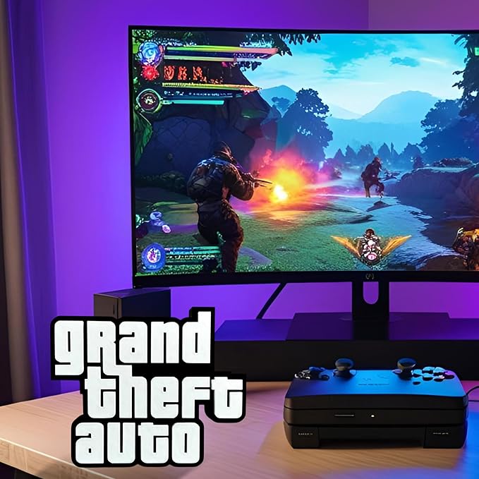 3D GTA Game Theme Logo Table Top