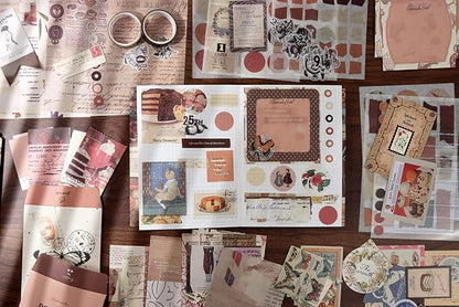 346pcs Vintage Scrapbook Stickers Pack