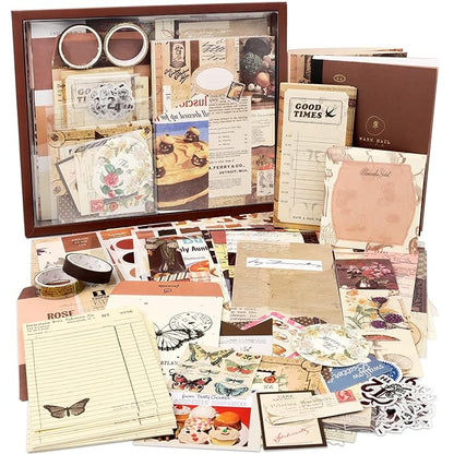 346pcs Vintage Scrapbook Stickers Pack