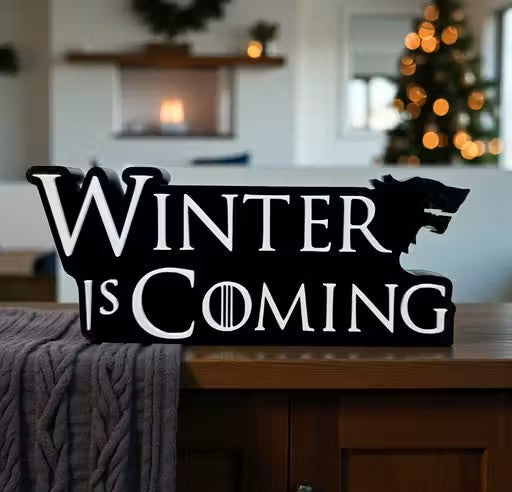 3D Game of Thrones “Winter Is Coming” Theme Table Top