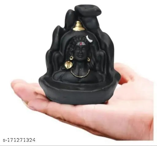 Ganesh Incense Burner with 30 Cones Backflow Ganesh Smoke Fountain for Home and Office Decor Idol Gifts (Blue)