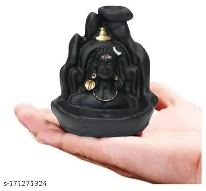 Ganesh Incense Burner with 30 Cones Backflow Ganesh Smoke Fountain for Home and Office Decor Idol Gifts (Blue)