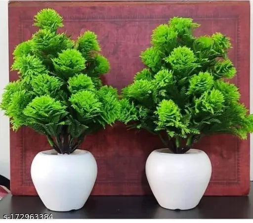 Attractive Artificial Plant, Flower, and Shrubs Combo Pack for Home, Office, and Kitchen Decoration