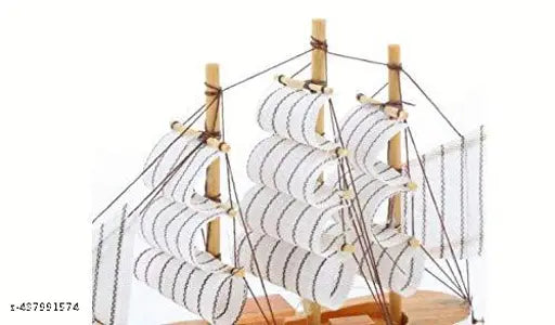 Nautical Wooden Sailing Ship Showpiece