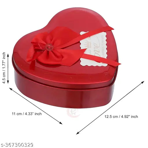 eart Shaped Valentine's Day Gift Box with "I Love You" Message