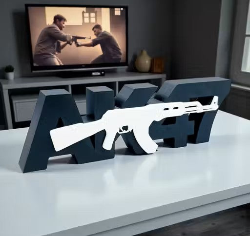 3D AK47 Theme Table Top