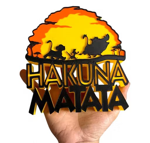 3D Hakuna Matata Table Top