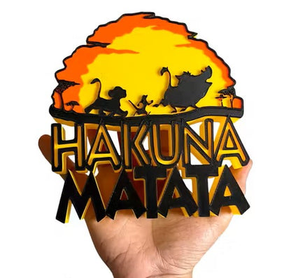 3D Hakuna Matata Table Top