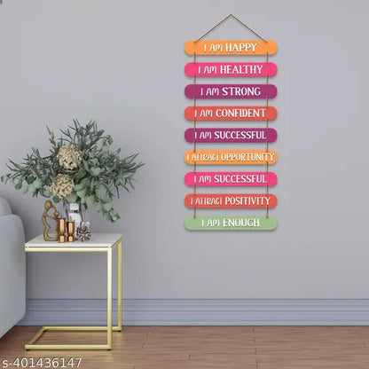 Self-Motivation Quotes MDF Wall Hanging – Decorative Artwork for Home, Office, & Gifts (30 x 86 cm)