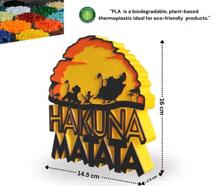 3D Hakuna Matata Table Top
