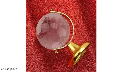 Crystal Globe with Golden Stand