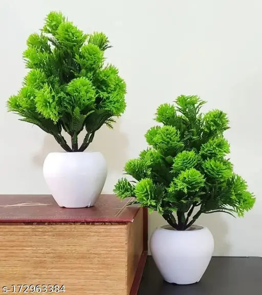 Attractive Artificial Plant, Flower, and Shrubs Combo Pack for Home, Office, and Kitchen Decoration
