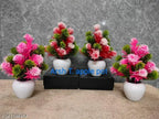 Artificial Flowers/Plants with Pot for Home & Office Decor - Kitchen, Bedroom Decor, and Gifts Combo Pack