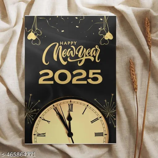 Customized Happy New Year 2025 Greeting Card