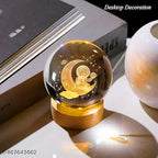 3D Crystal Astronaut Lamp with LED Light