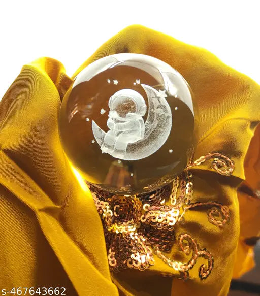 3D Crystal Astronaut Lamp with LED Light