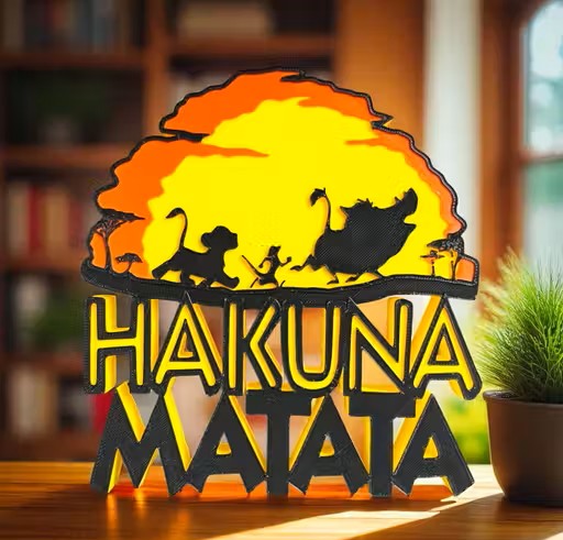 3D Hakuna Matata Table Top