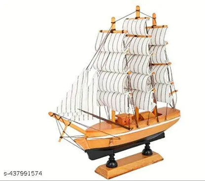 Nautical Wooden Sailing Ship Showpiece