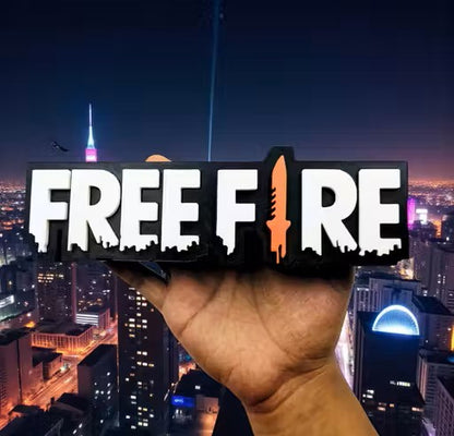 3D Free Fire Game Theme Table Top