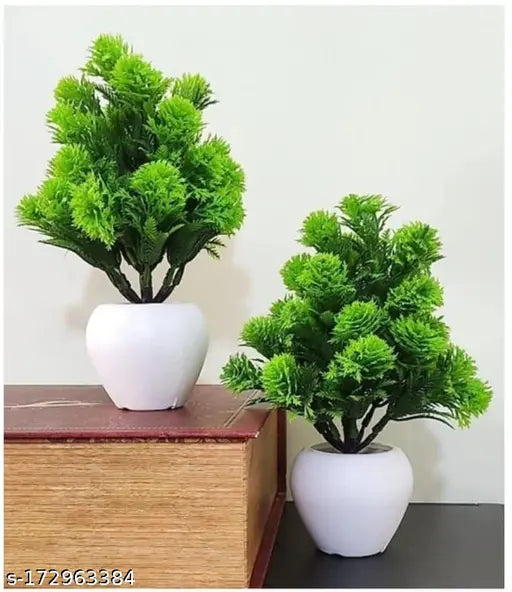 Attractive Artificial Plant, Flower, and Shrubs Combo Pack for Home, Office, and Kitchen Decoration